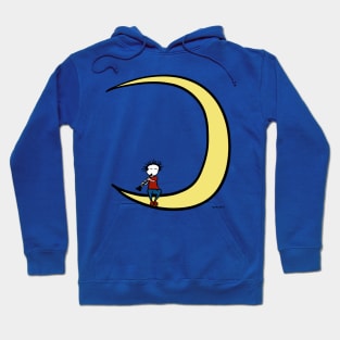 Moon and clarinet Hoodie